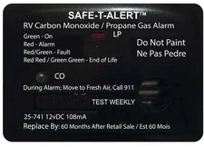 MTI Industry 25-741-BL Safe-T-Alert Mini RV Dual Carbon Monoxide/Propane