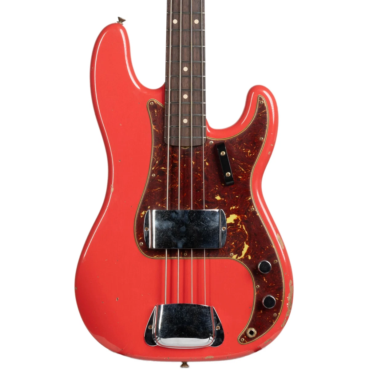 fender precision bass fiesta red products for sale | eBay