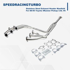 Stainless Steel Exhaust Header Manifold For 88-95 Toyota 4runner Pickup 3.0l V6