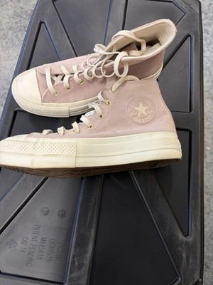 Converse Chuck Taylor All Star Lift Platform High Top Lace Up Stone Mauve
