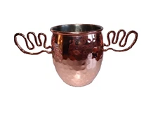 Moscow Mule Double Antler Handled Copper over Stainless Mug ICUP.Inc
