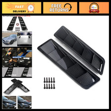Car Hood Vents Bonnet Cover Scoop Louvers Vent Cover - Carbon Fiber Style