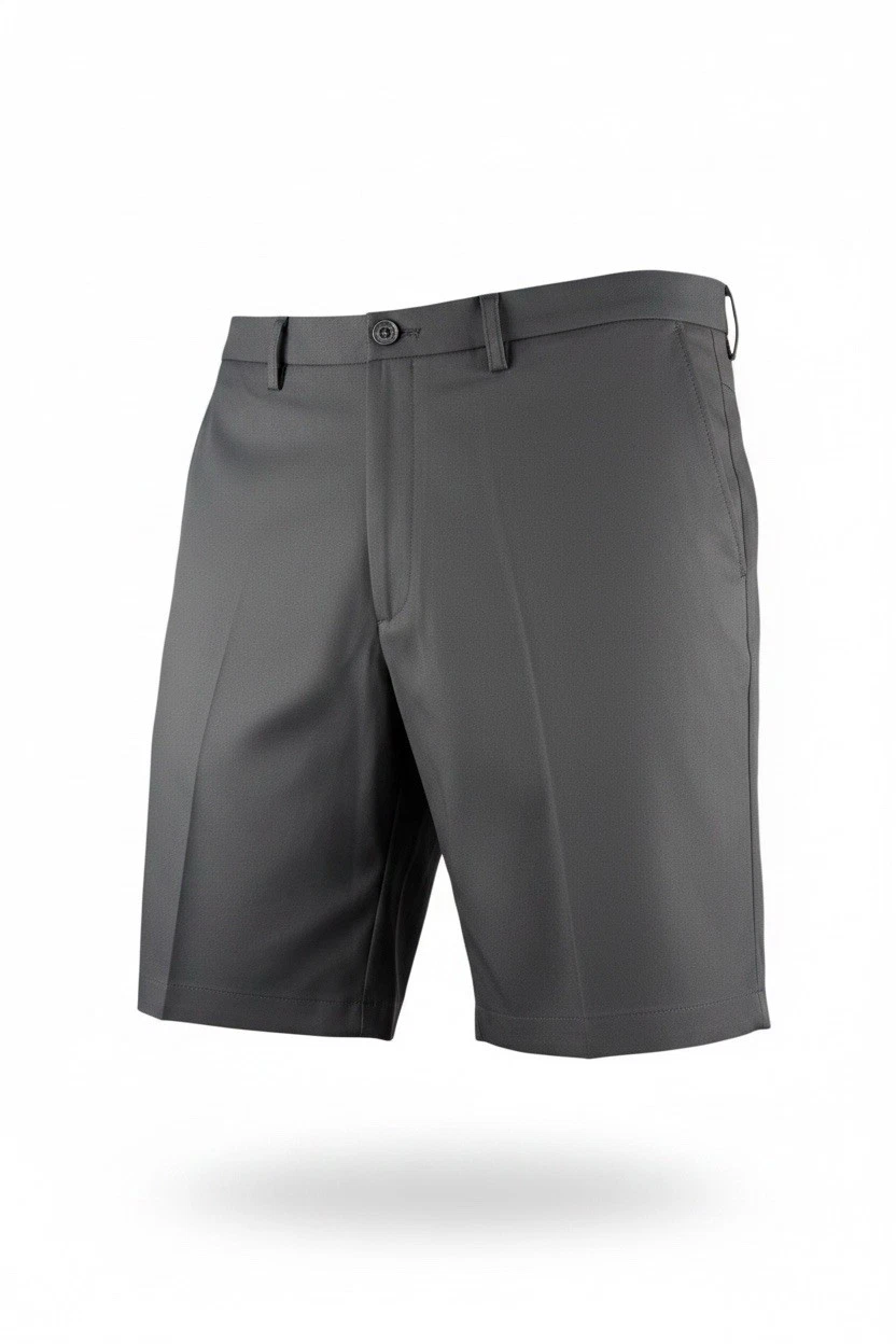 Haggar Cool 18 Pro Shorts Mens 38 Black Expandable Waist Stretch Golf NWT
