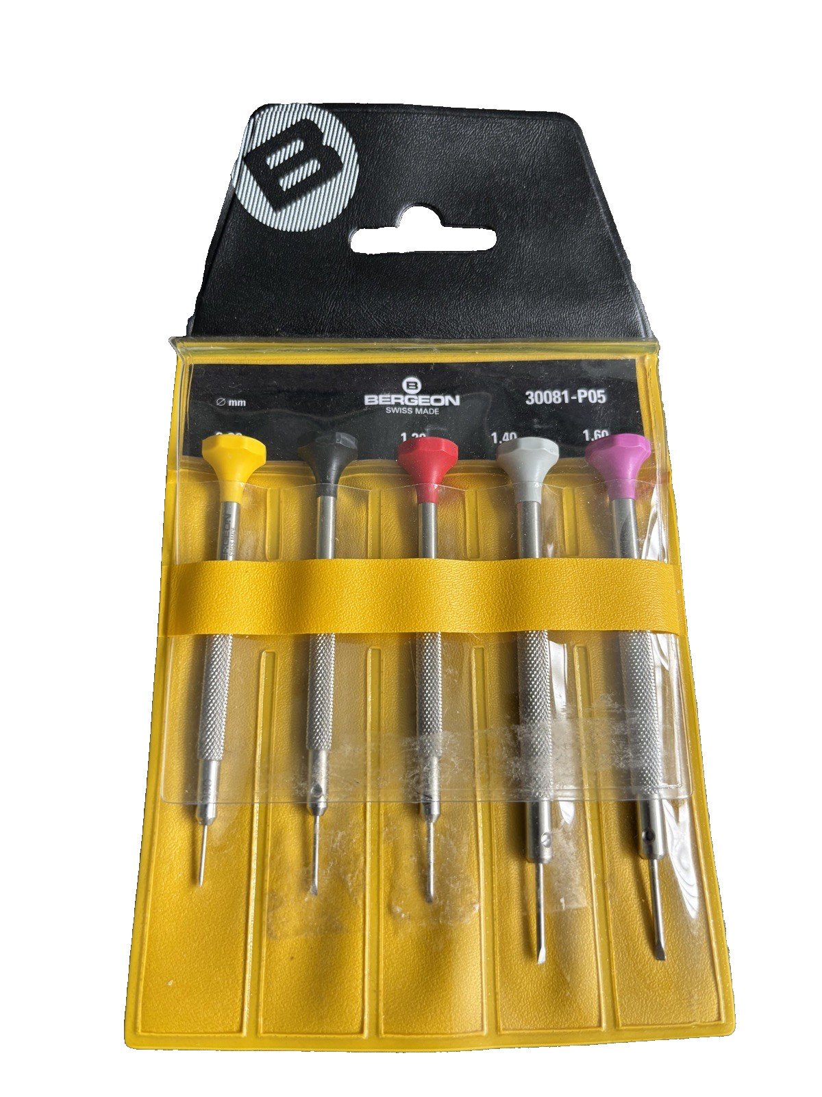 Bergeon 30081-P05 Set Of 5 Watchmakers Ergonomic Screwdrivers
