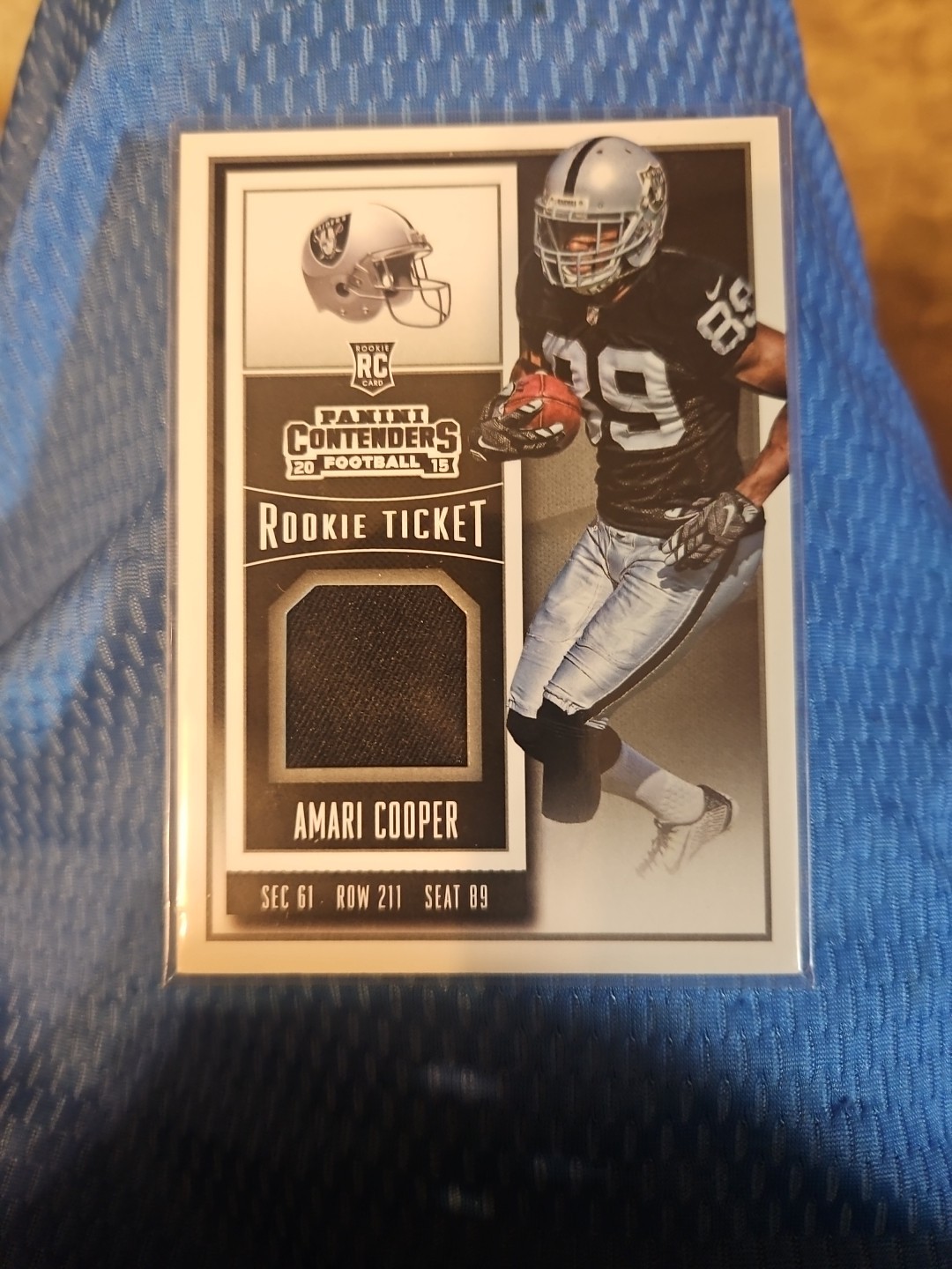 Amari Cooper Panini Contenders Rookie Ticket Swatches #RTSAC Base