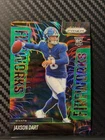 2025 Panini Prizm - Fireworks Jaxson Dart #6 Green Wave Prizm (RC)
