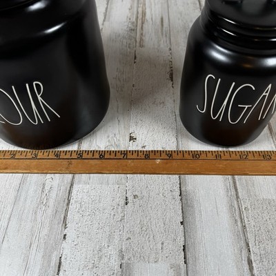 RAE DUNN FLOUR & SUGAR Artisan Collection by Magenta Black