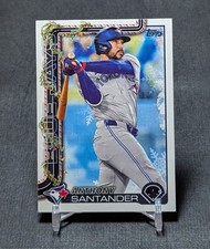 Anthony Santander 2025 Topps Holiday Baseball Card #H14 Toronto Blue Jays