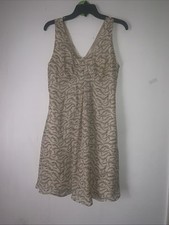 Marcy by Marc Jacob’s Sz 8 Sleeveless Summer V-neck 100% Silk PolyLined Dress