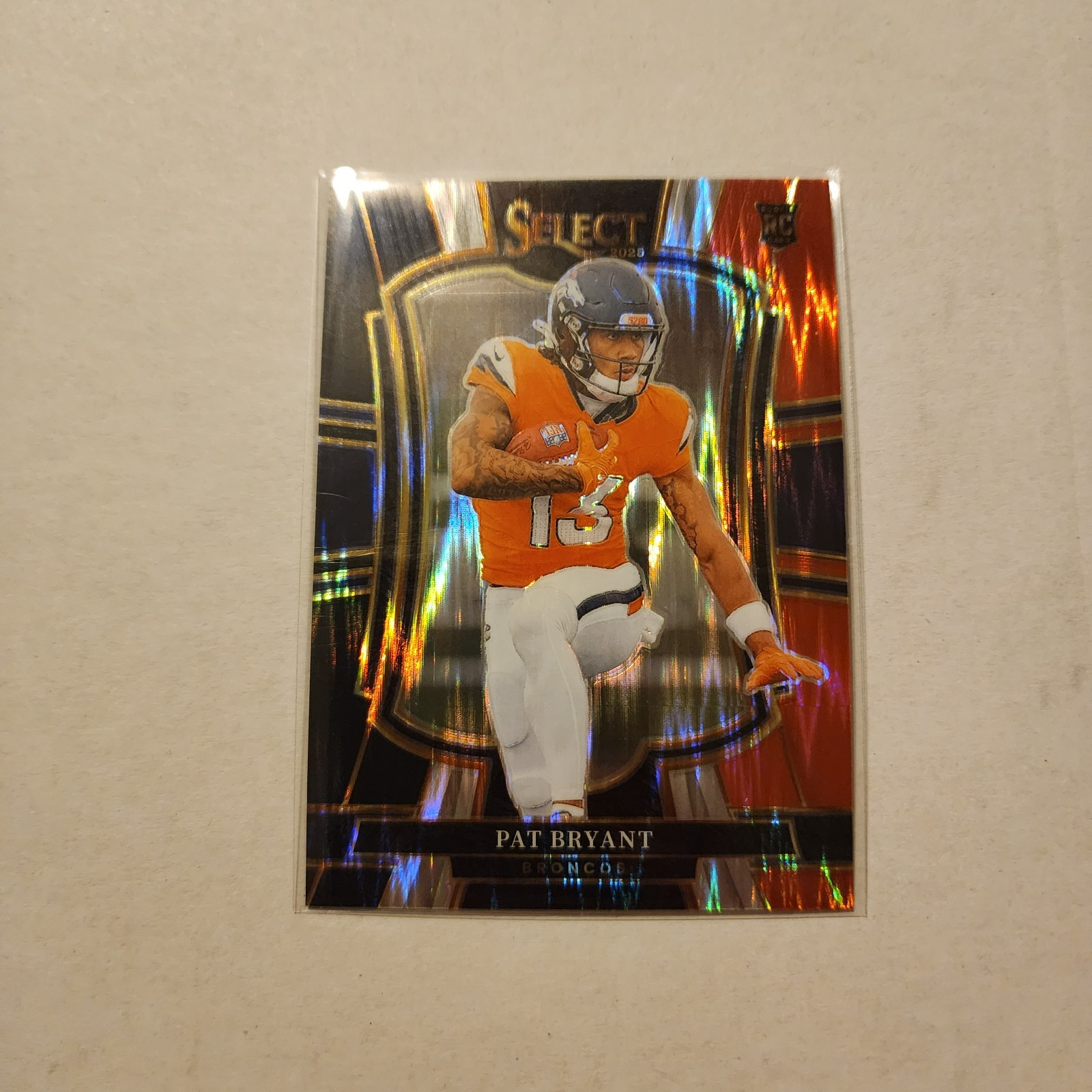 2025 Select Pat Bryant Prizm Black and Red Shock (RC) #112