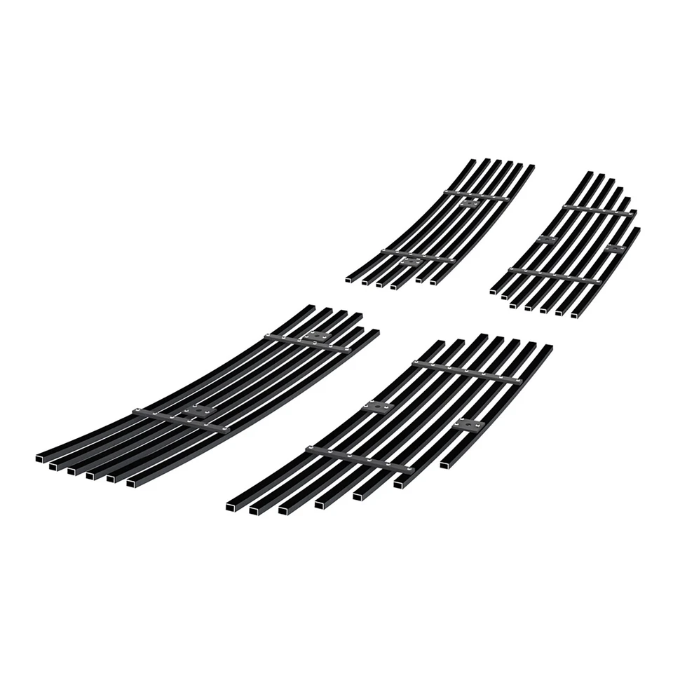 Compatível com 06-12 Dodge Caliber inserção de grade de tarugo superior principal aço inoxidável preto - Imagem 2 de 4