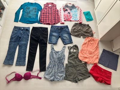 Kleiderpaket XS S 34 36 170 Damen Jeans Shorts Minirock Overall Guess Replay H&M