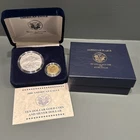 2006 American Eagle $10 Dollar Gold Coin and $1 Dollar Silver Coin Set W/ COA