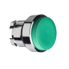SCHNEIDER ELECTRIC ZB4BL3 Green Push Button Head, Spring Return, 22mm Cutou