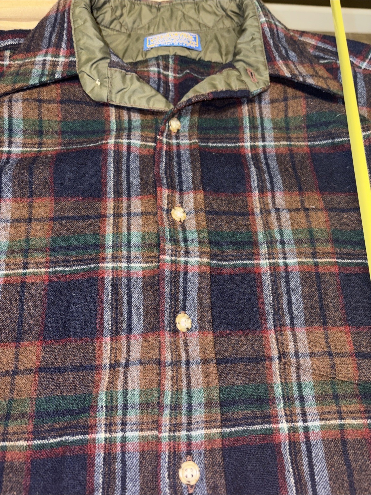 Pendleton Wool Button Down Flannel Shirt Plaid Sz… - image 10