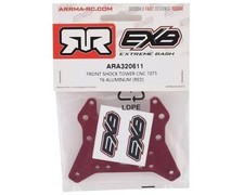 ARRMA ARA320611 Front Shock Tower CNC 7075-T6 Aluminum Red EXB Mojave 6S 320611