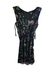 Tommy hilfiger Dress Womens Size M Medium Sleeveless Belted Floral Blue pink $99