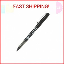 PILOT Vball Liquid Ink Rolling Ball Stick Pens, Extra Fine Point, Black Ink, 12-