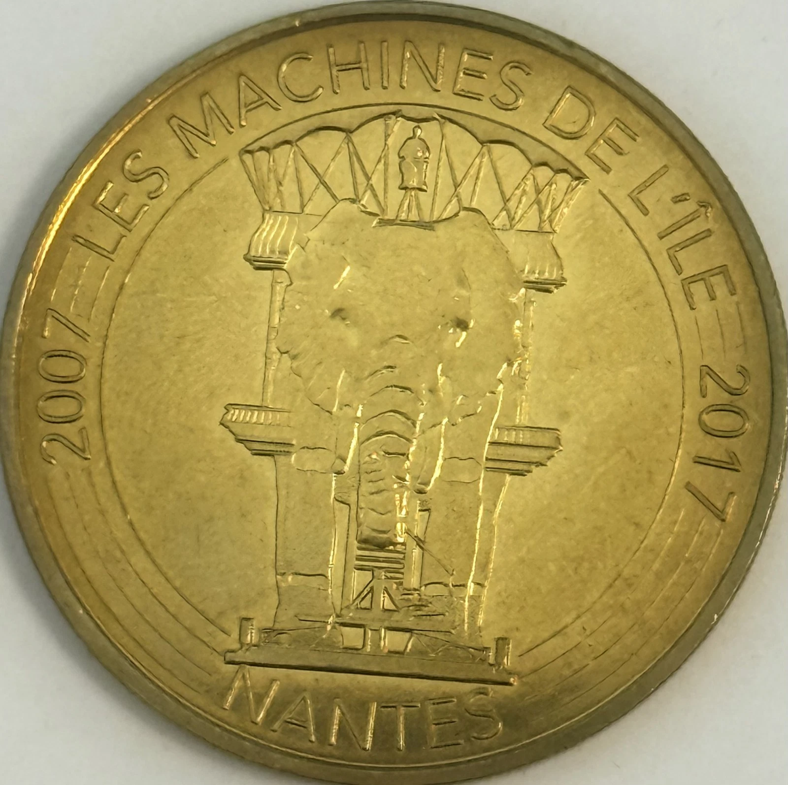 Les Machines de l'Ile - L'éléphant Nantes - 2016 - Jeton Monnaie de Paris
