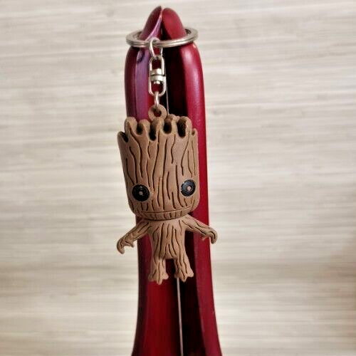 Guardianes de la Galaxia 3D GROOT 2.5" Llavero Cremallera Tirador - Imagen 1 de 5