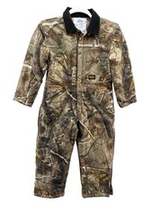 Walls Kidz Grow Snowsuit Youth Small Brown Camo Insulated Hunting Coverall