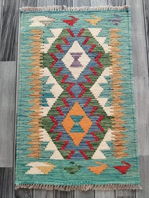 Kreide Handarbeit Afghan Teppich Kelim Teppich Traditionell Orientteppich Wollteppich, 91x59 CM