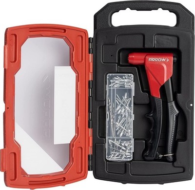Arrow RT200MKIT Headless One-Handed Rivet Tool Kit, Manual Riveter Set for Me...