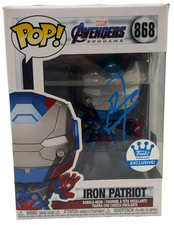 Don Cheadle Signed Iron Patriot Funko Avengers Endgame Autograph Beckett