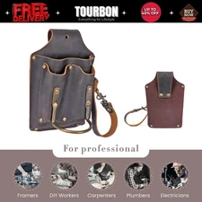 TOURBON Electrician DIY Tool Holster Tape Thong Tunnel Hammer Pouch Belt Holder