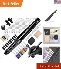 Tattoo Kit Tattoo Pen Kit Poke a Stick Tattoo Hand Tool Kit with 7 Ink 20 PCS...