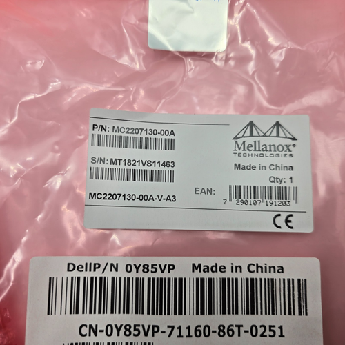 5 pcs Mellanox 56G QSFP+ Passive Direct Attach Copper Cable 50cm MC2207130-00A - 第 2/5 張圖片