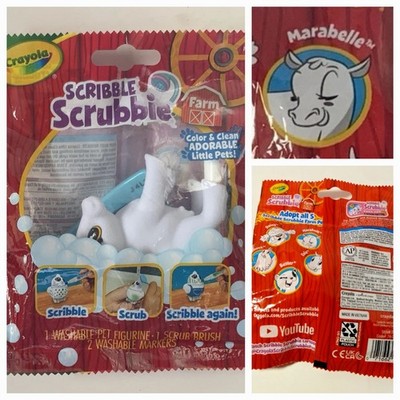 Cow Marabelle   - Crayola Scribble Scrubbie Farm Pets Color and Clean NEW!