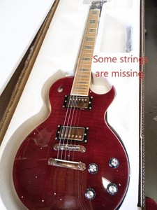 Open Box  Electric Guitar Flame Maple Top Neck In Red Roasted Maple Fretboard