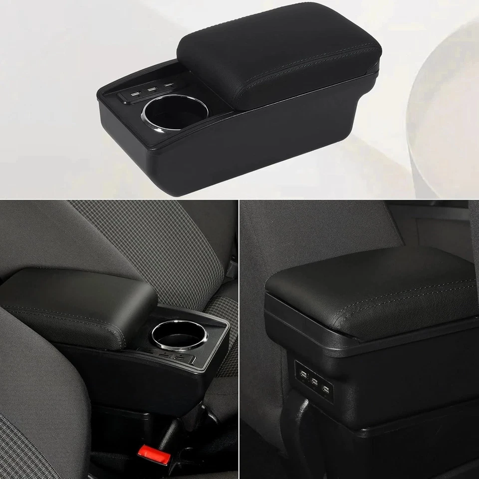 Коробка подлокотника для Daihatsu Rocky Feroza двухслойная с подстаканником и 6 портами USB - Изображение 4 из 4