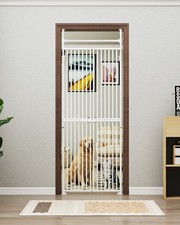 NAIZEA Cat Pet Gate Baby Gate 74.8 In Extra Tall Adjustable 33.4" to 35.8" Wide