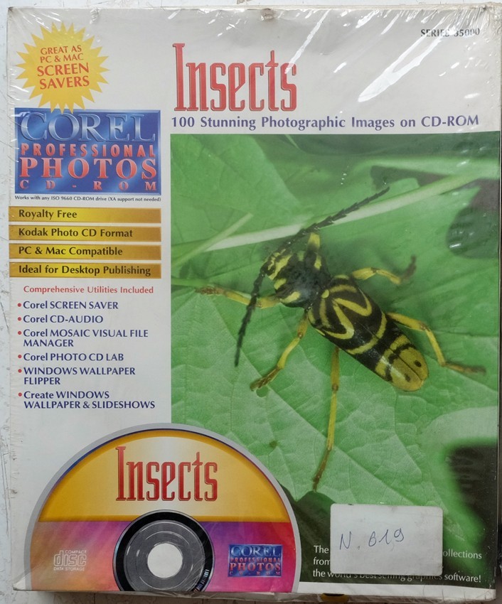CD photo Corel Insectes pour illustrations nature sur PC Mac