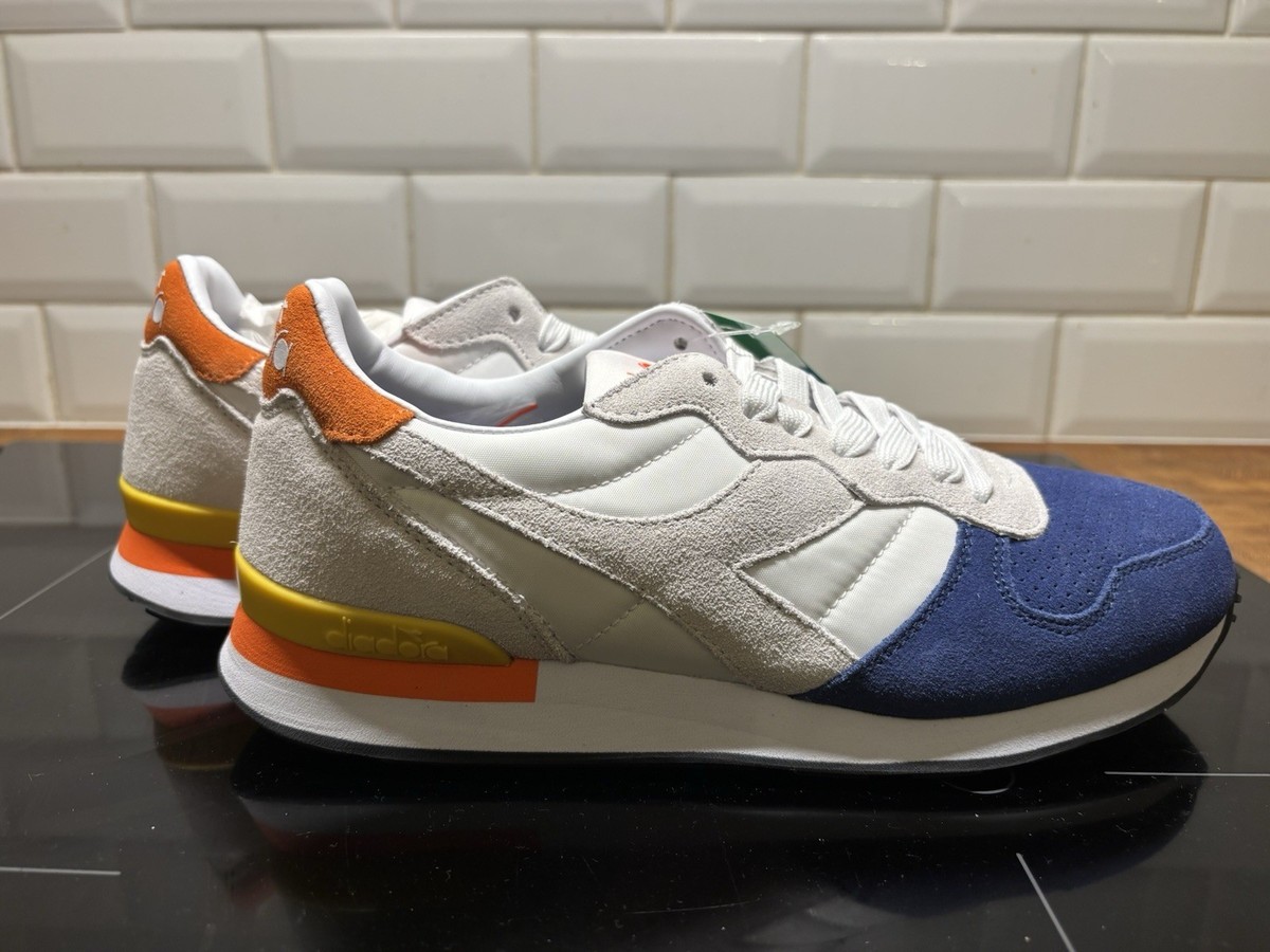 Diadora Camaro II Limoges White Cyber Yellow Size UK Brand New