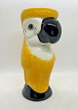Parrot Tiki Mug Macaw Bird Yellow Cocktail Ceramic Cup Hawaiian Party Drink Cup