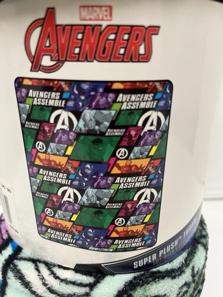 Cobertor Marvel Avengers super macio - 46 pol x 60 pol - Conjunto Avengers - Imagem 2 de 4