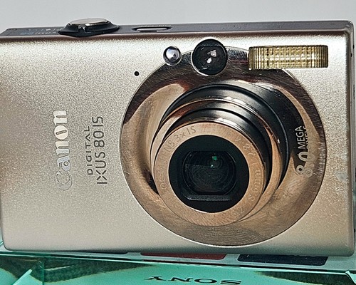 Canon Digital IXUS 80 IS 8.0MP Digital Camera - Silver Lens Error for parts - Picture 8 of 11