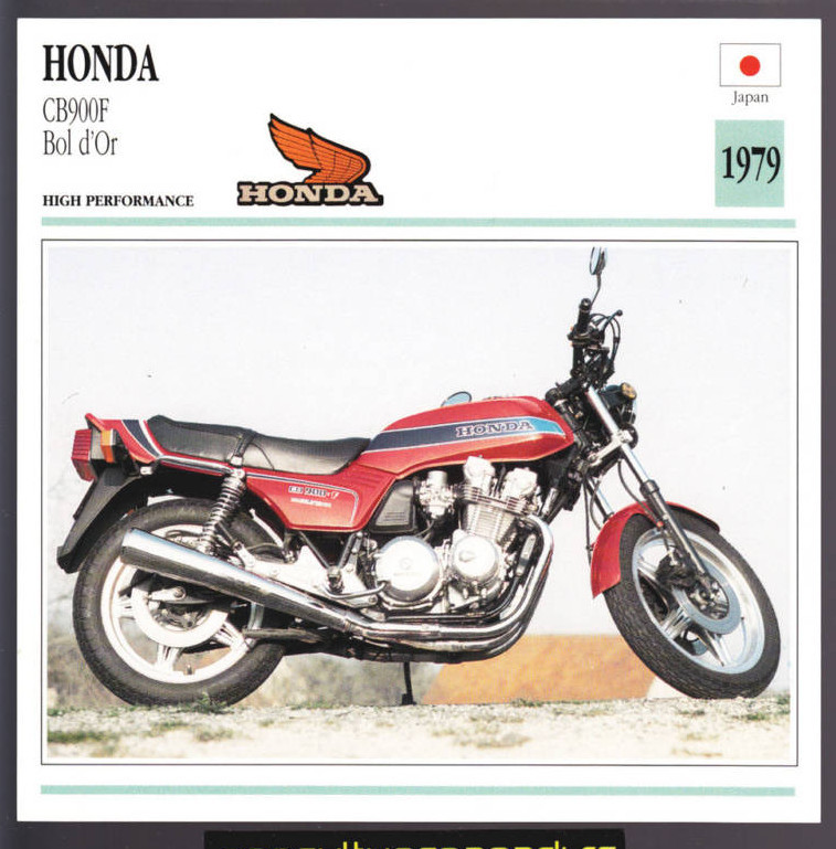 1979 Honda CB900F Bol d'Or (901cc) Japan Bike Motorcycle