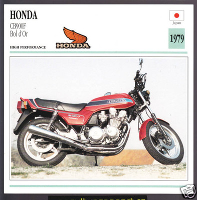 1979 Honda CB900F Bol d'Or (901cc) Japan Bike Motorcycle Photo