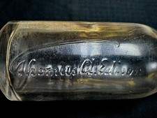 Thomas A. Edison - Battery Oil Bottle - Advertising Bottle