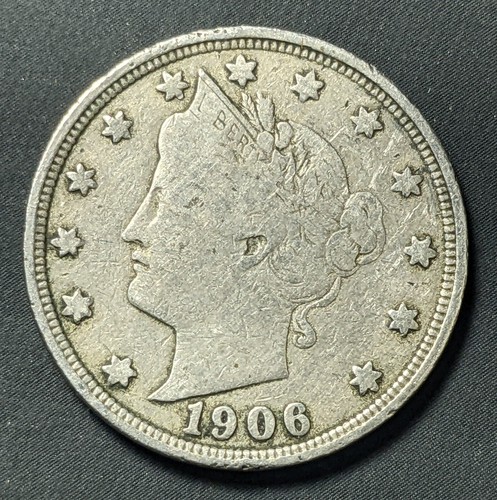 1906 Die Break US MINT Error Liberty V Nickel - Picture 4 of 7