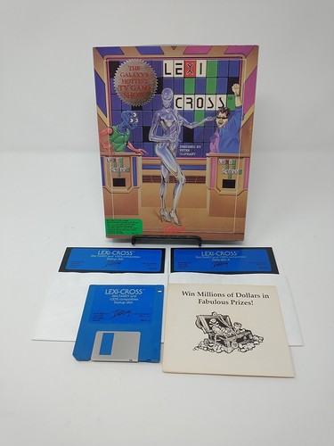 Lexi Cross - IBM PC, Tandy 1991 Platinumware, Interplay, Peter Oliphant, vintage - Imagen 1 de 13