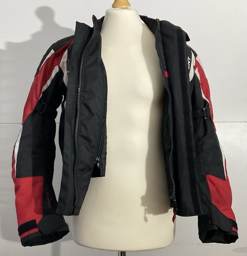 Viper Rider Motorcycle Waterproof Armour Jacket Red Black White, GB Size 36 S - Picture 7 of 24