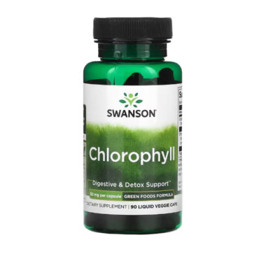Swanson, Chlorophyll, 50 mg, 90 flüssige pflanzliche Kapseln