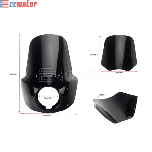 Club Style Headlight Fairing Windshield For Harley Low Rider S FXLRS 2020-2024 - Picture 3 of 11