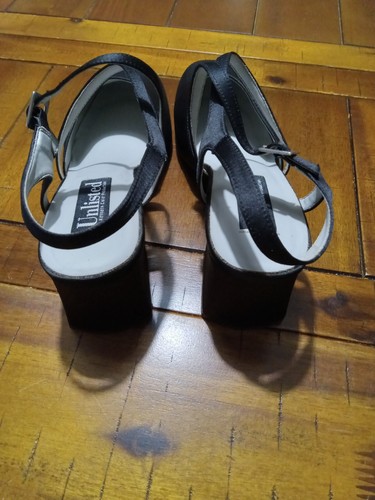 Unlisted Cross My Hrtii, Black Satine Shoes, Size 10, Woman's - Picture 5 of 10