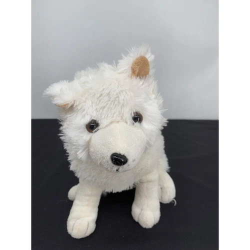 Unipak Plush White Wolf Realistic Dog Husky 10" Winter Dog 2011